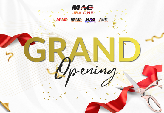 Red White Simple Grand Opening Instagram Post